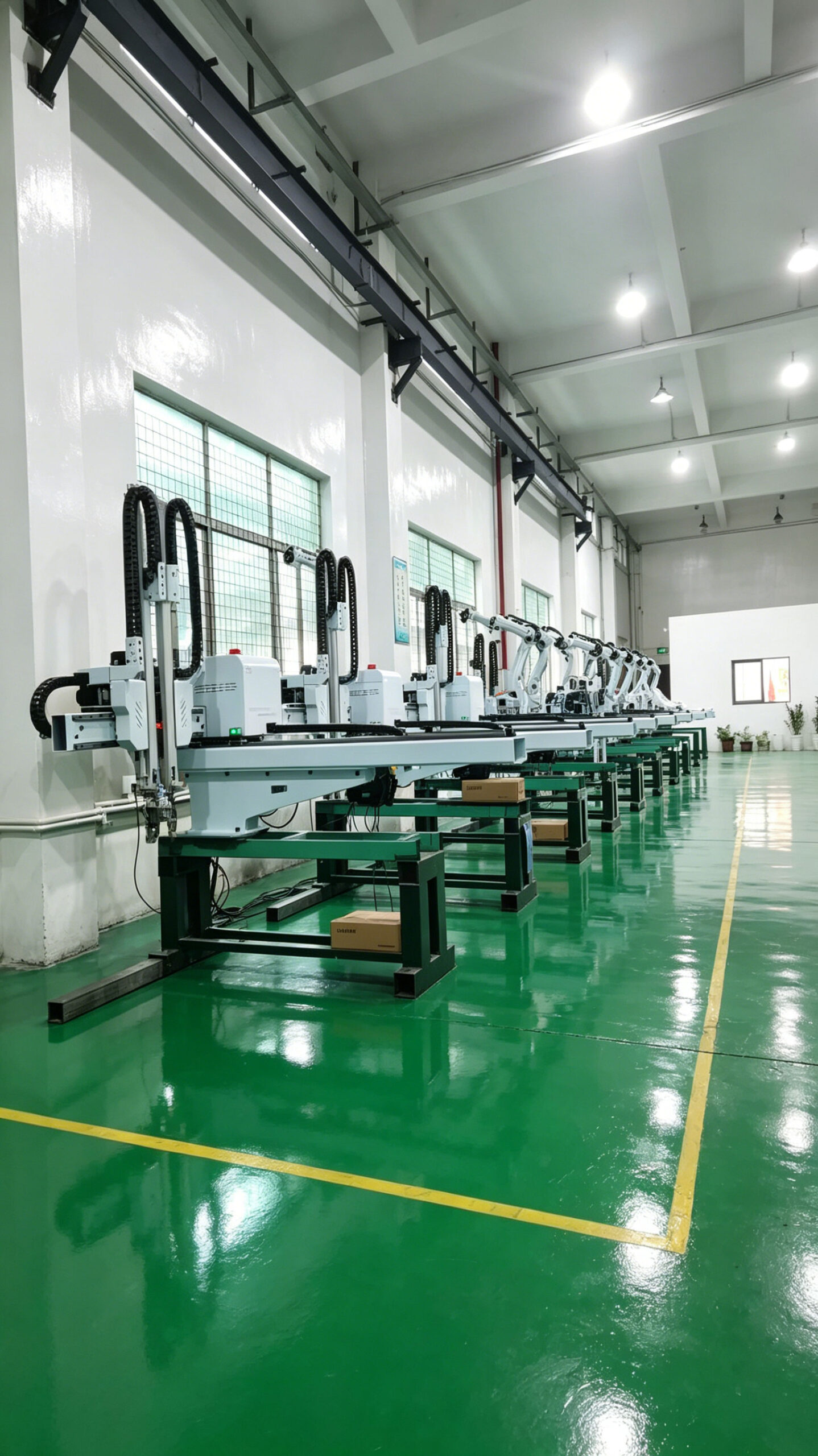 Yubao injection molding robot and industrial robot production workshop