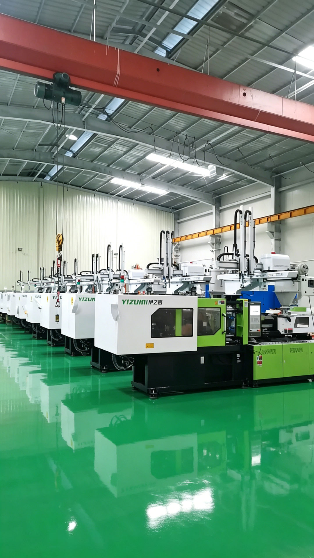 Yubao injection molding robot handling baby product components in electronics and appliance industry case